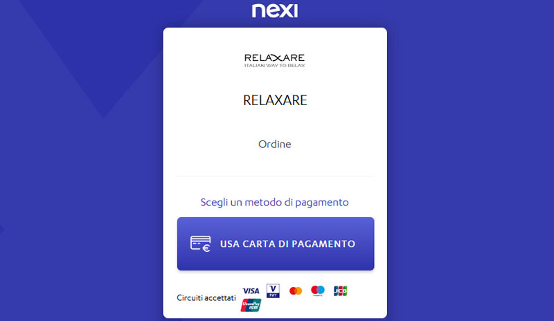 istruzioni relaxare - nexi