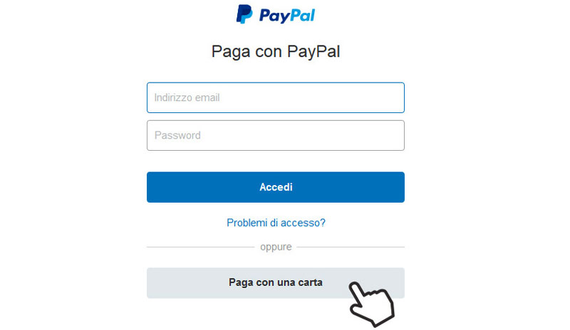 istruzioni relaxare - paypal